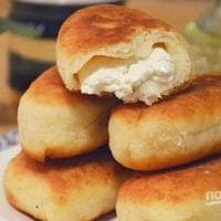 Пирожок печеный  с творогом
