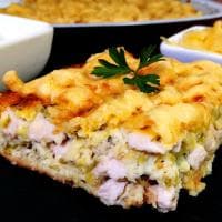 Запеканка из кабачков и курицы